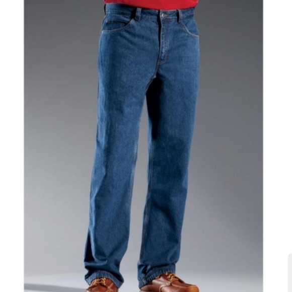 Duluth Trading Co Other - Duluth Flannel Lined Relaxed Fit Ballroom Denim Blue Jeans 44x30